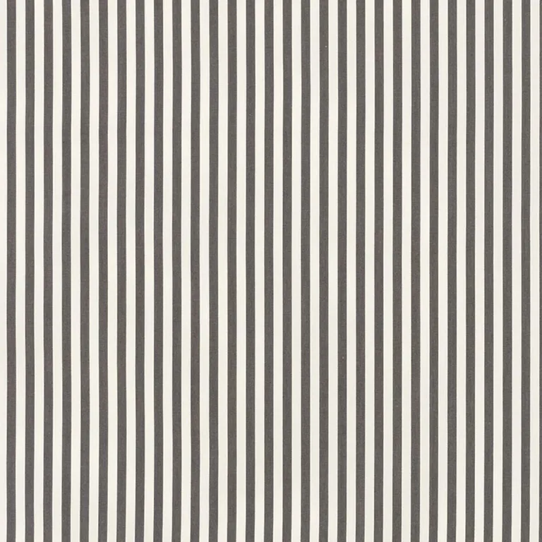 Schumacher 71341 Brigitte Stripe Charcoal fabric swatch