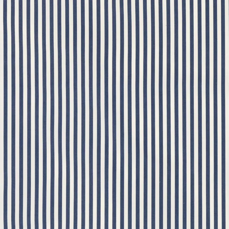 Schumacher 71344 Brigitte Stripe Navy fabric swatch
