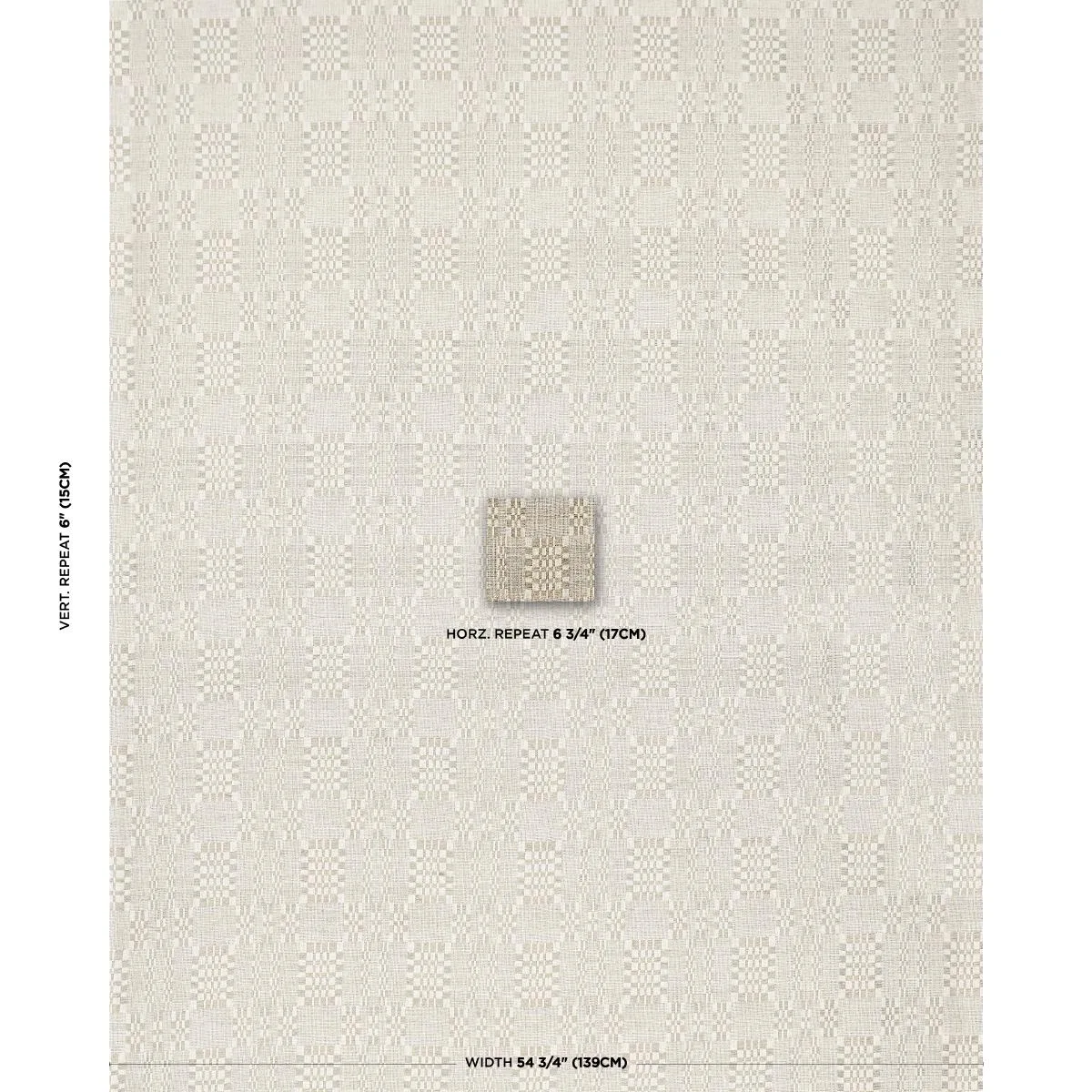 Schumacher 76948 Brimfield Almond Dust fabric swatch