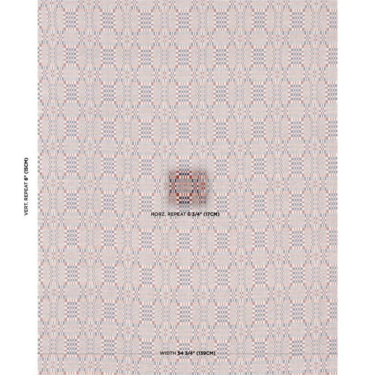 Schumacher 76943 Brimfield Americana fabric swatch