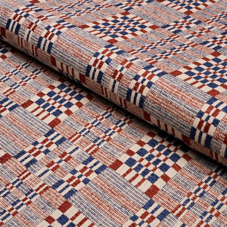 Schumacher 76943 Brimfield Americana fabric swatch