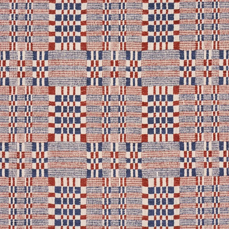 Schumacher 76943 Brimfield Americana fabric swatch