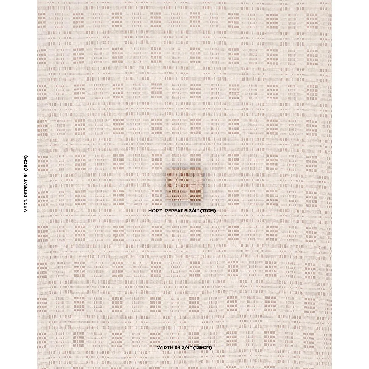 Schumacher 76945 Brimfield Fawn fabric swatch