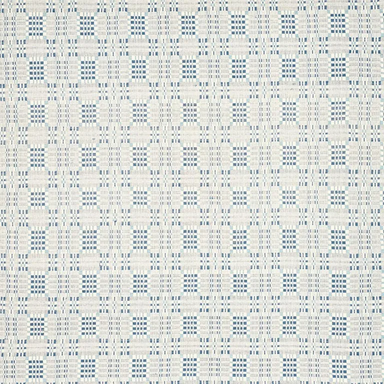 Schumacher 76940 Brimfield Indigo fabric swatch