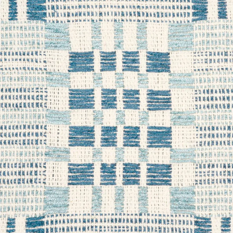 Schumacher 76940 Brimfield Indigo fabric swatch