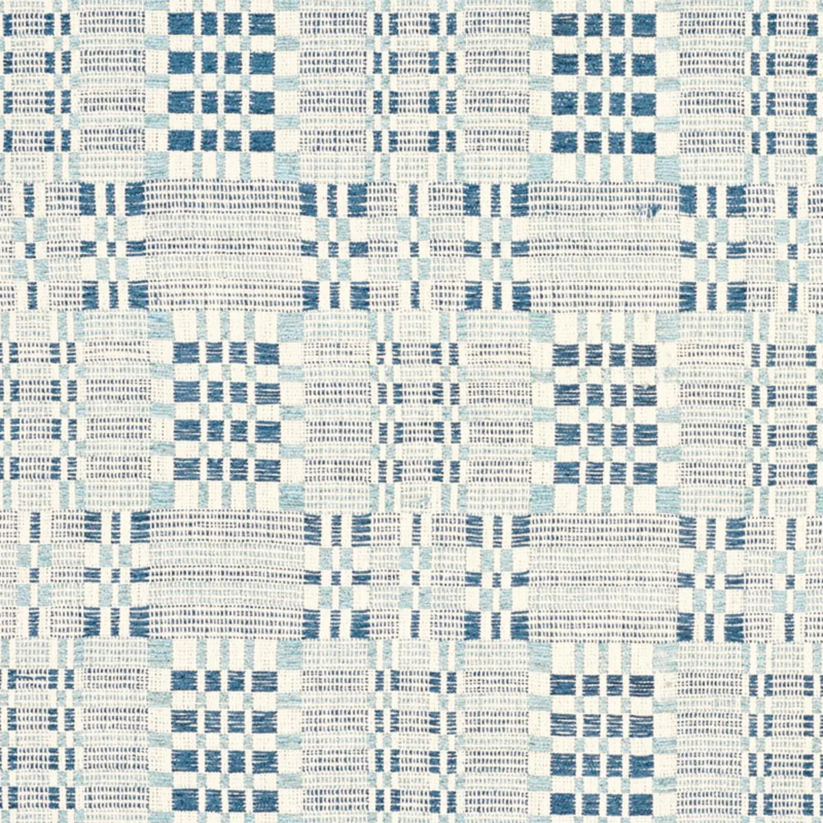 Schumacher 76940 Brimfield Indigo fabric swatch