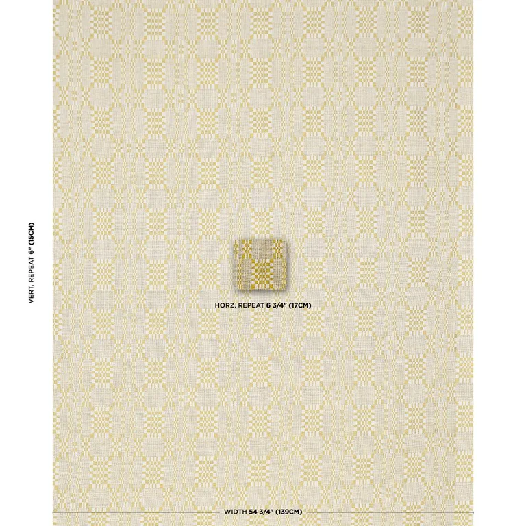 Schumacher 76947 Brimfield Mimosa Glow fabric swatch