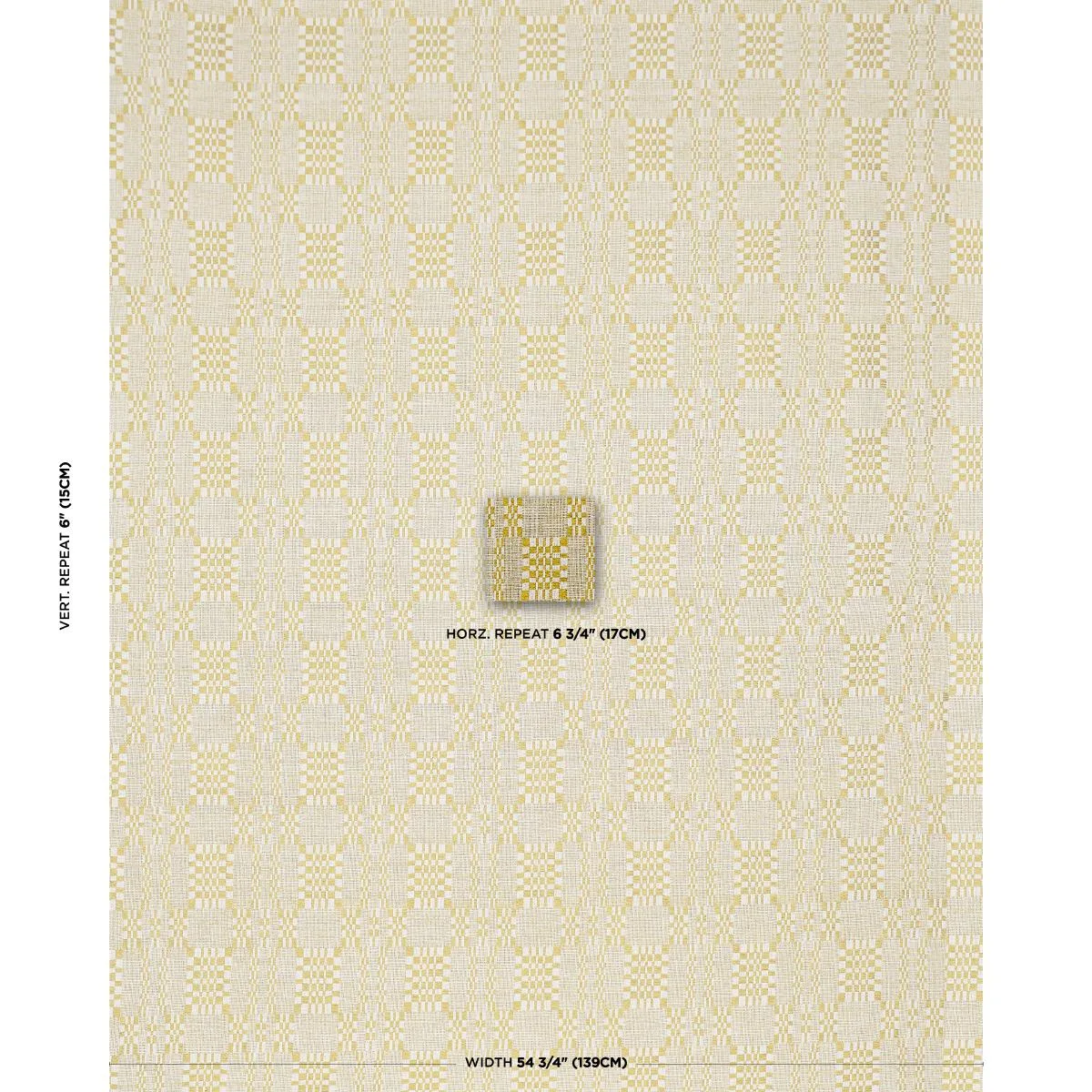 Schumacher 76947 Brimfield Mimosa Glow fabric swatch