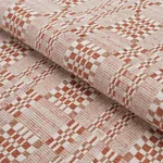 Schumacher 76946 Brimfield Terracotta fabric swatch