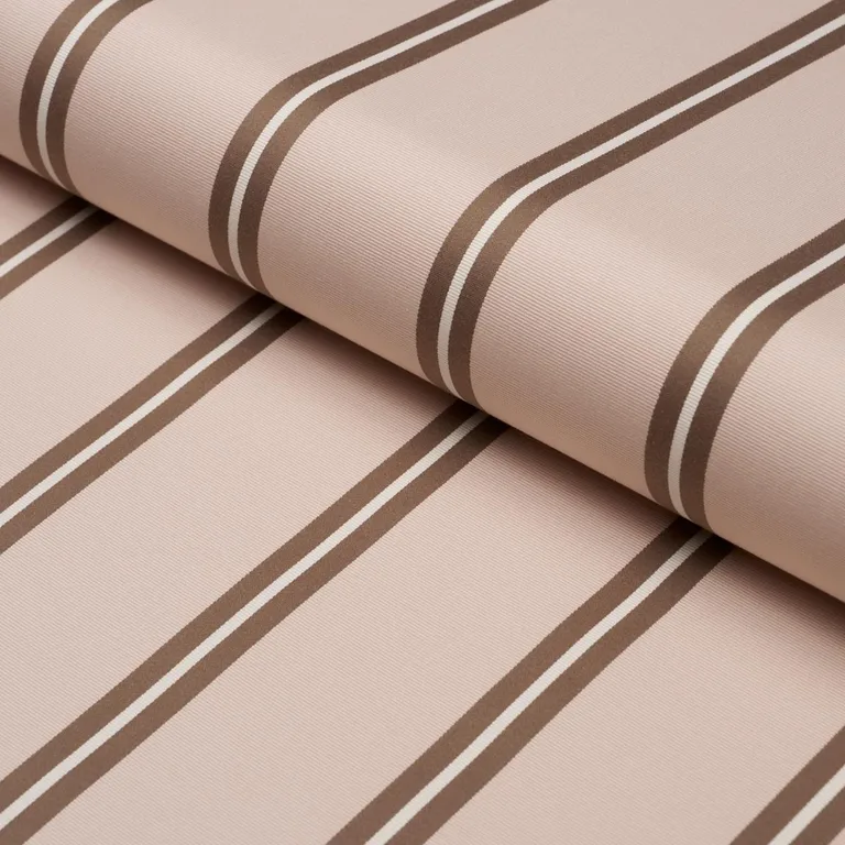 Schumacher 85620 Briony Stripe Cameo fabric swatch