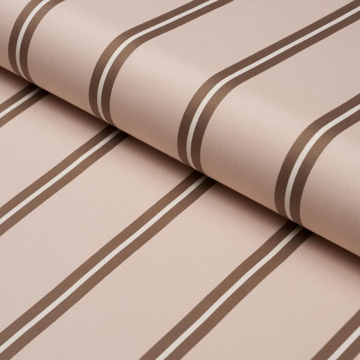 Schumacher 85620 Briony Stripe Cameo fabric swatch
