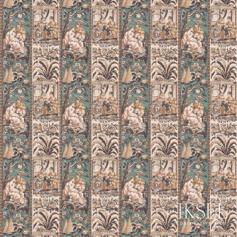 Schumacher RF912CS01 Bristol Stripe Original fabric swatch