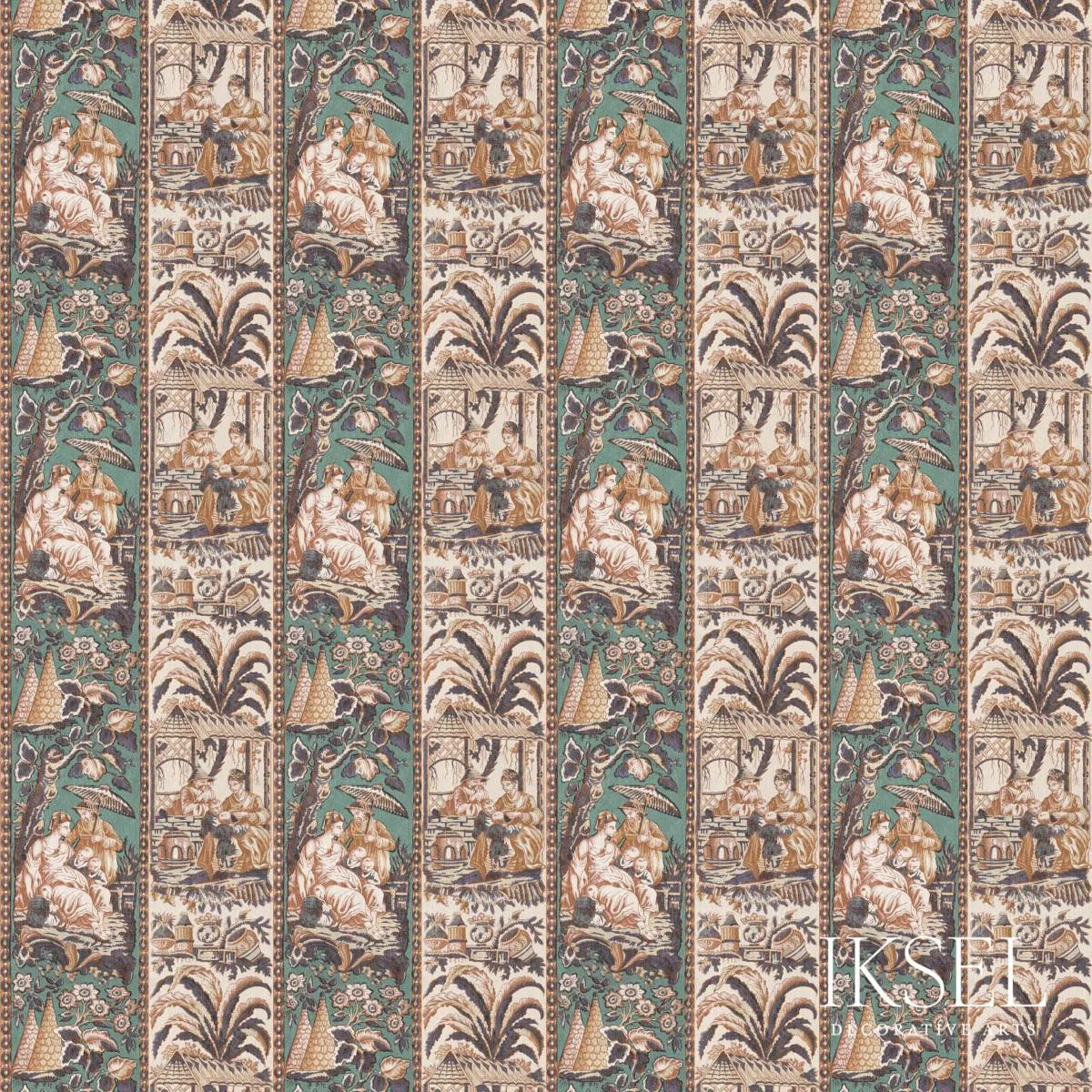 Schumacher RF912CS01 Bristol Stripe Original fabric swatch
