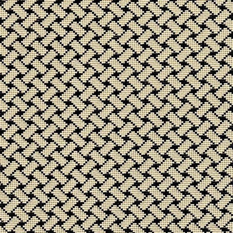 Schumacher 63397 Bristol Weave éPinglé Noir fabric swatch