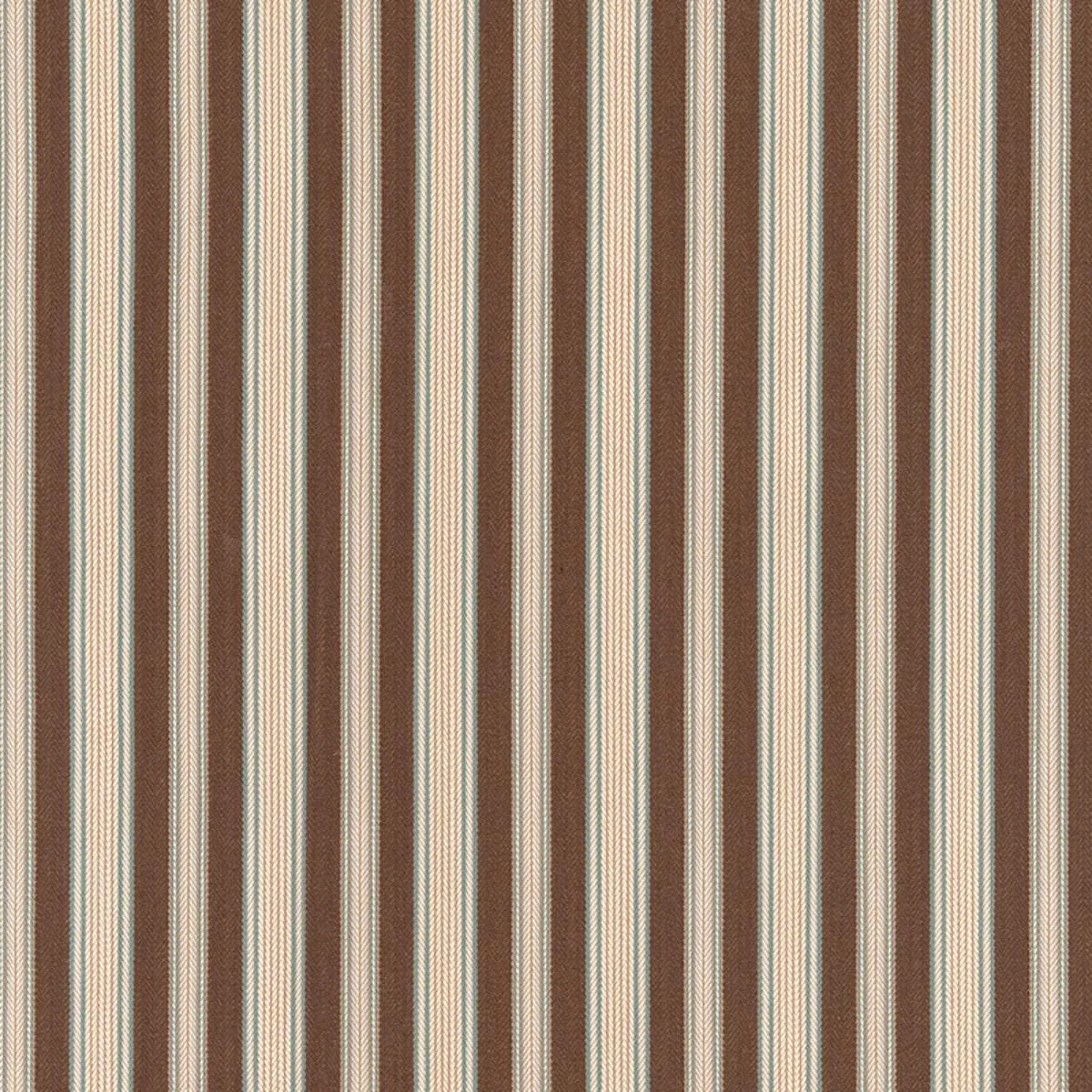 Schumacher 62473 Brook Stripe Bark fabric swatch