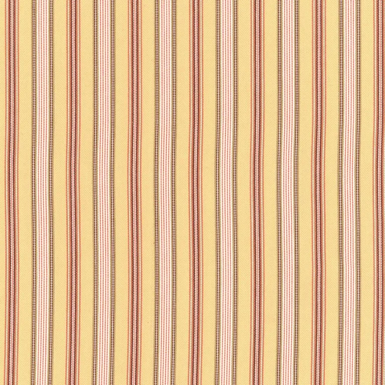 Schumacher 62471 Brook Stripe Maize fabric swatch