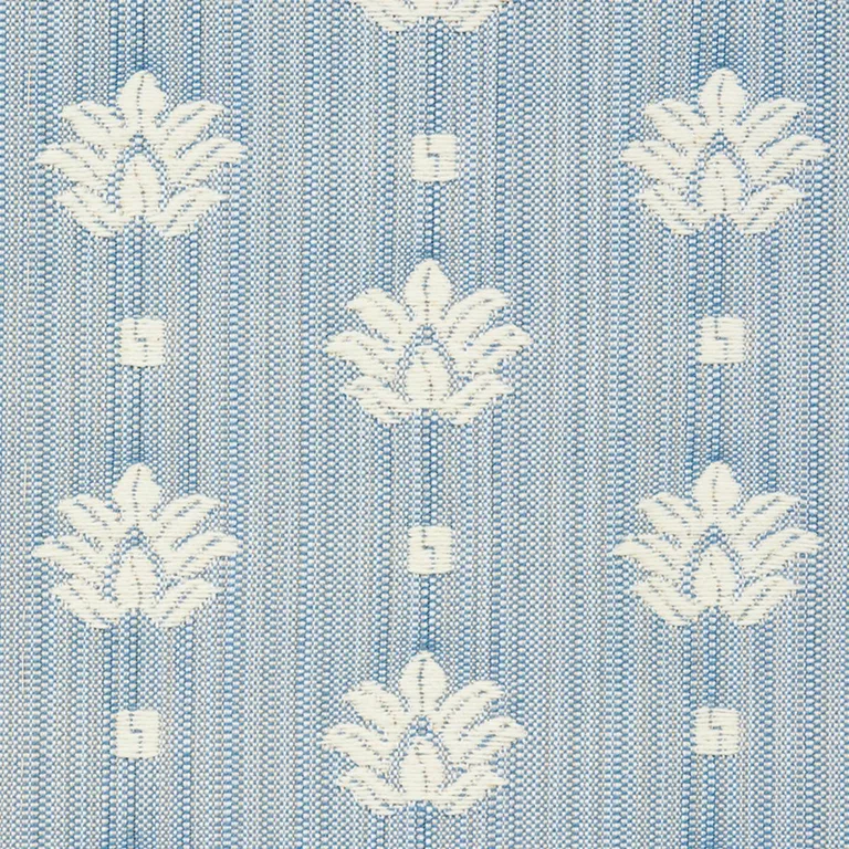 Schumacher 77531 Brunel Sky fabric swatch