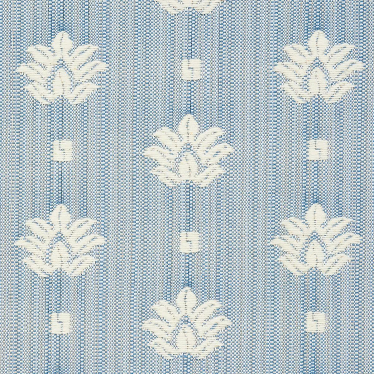 Schumacher 77531 Brunel Sky fabric swatch