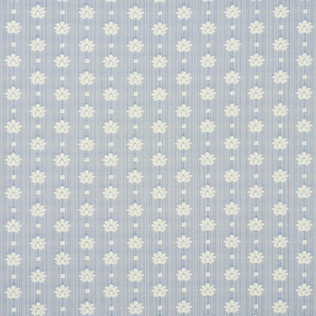Schumacher 77531 Brunel Sky fabric swatch