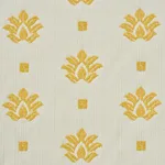 Schumacher 77532 Brunel Yellow fabric swatch