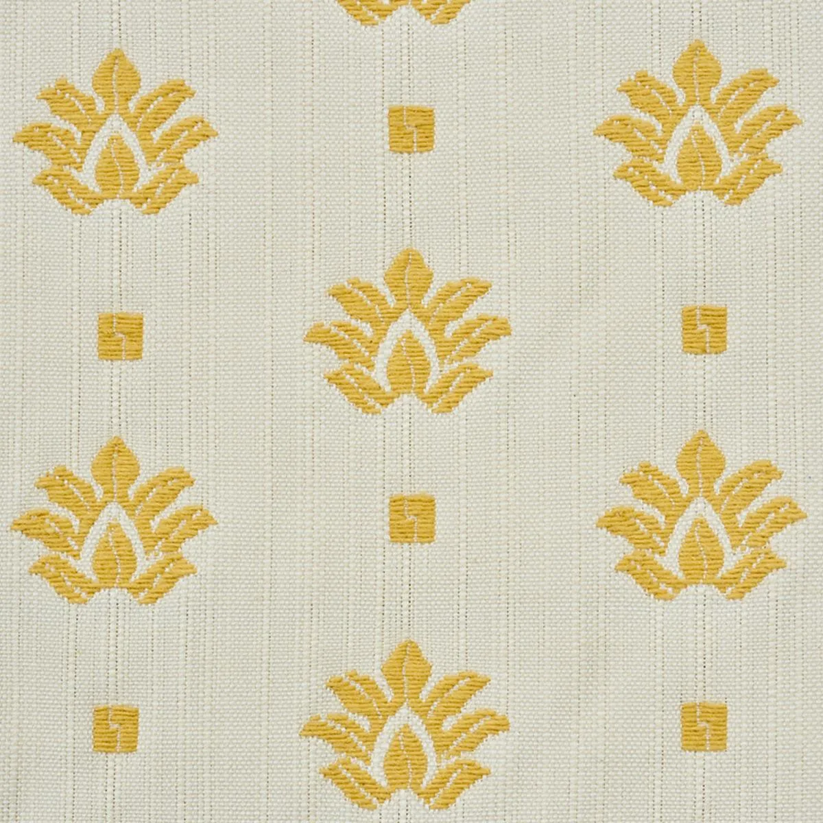 Schumacher 77532 Brunel Yellow fabric swatch