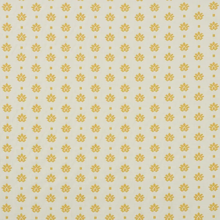 Schumacher 77532 Brunel Yellow fabric swatch