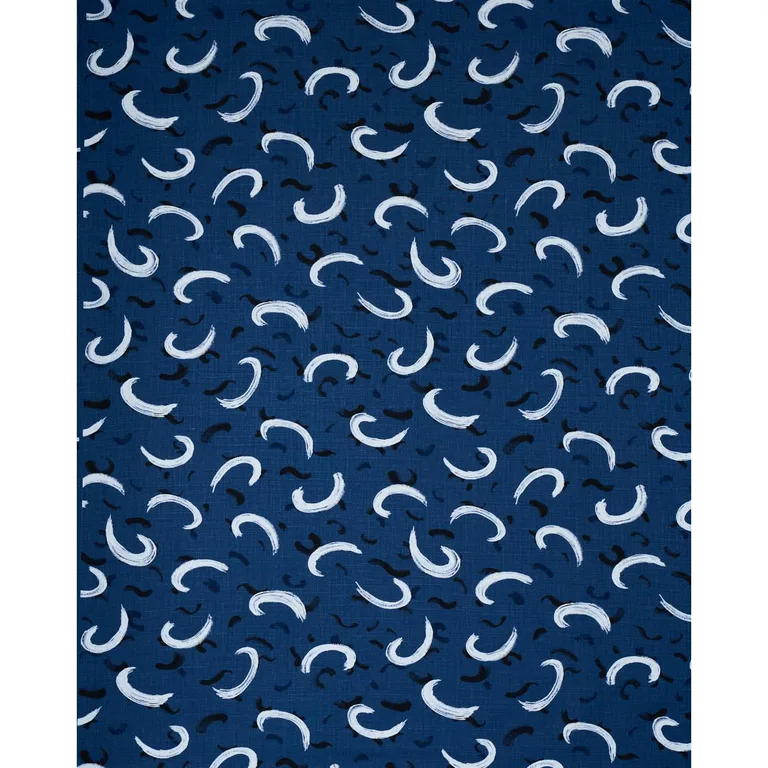 Schumacher 180400 Brushmark Blue fabric swatch