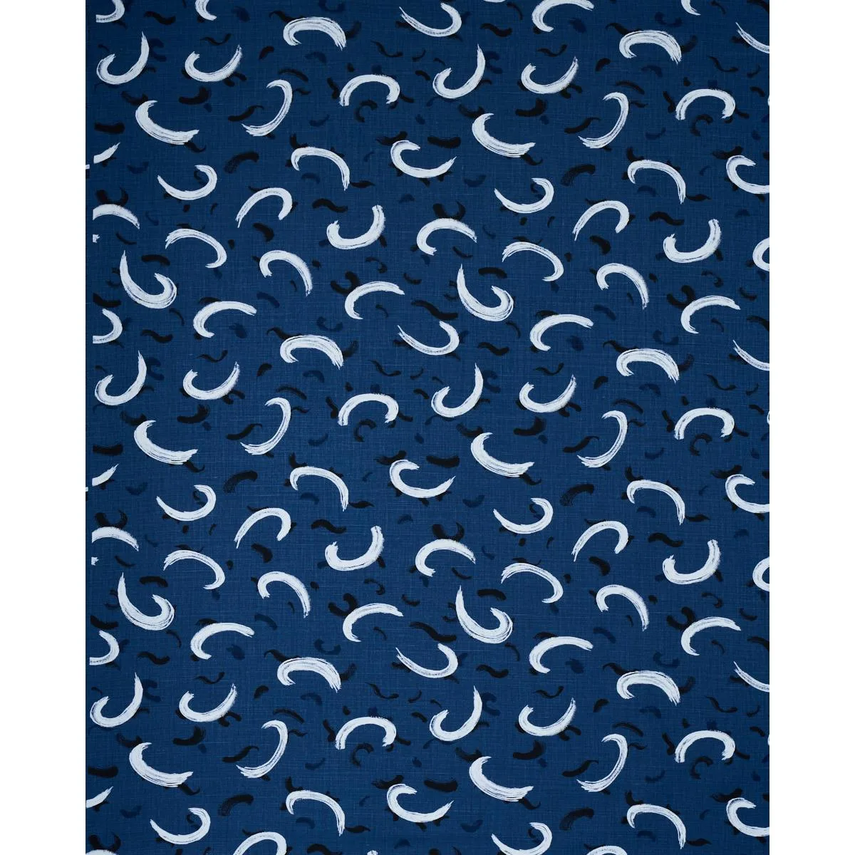 Schumacher 180400 Brushmark Blue fabric swatch