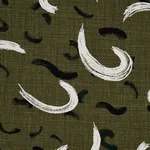 Schumacher 180402 Brushmark Olive fabric swatch