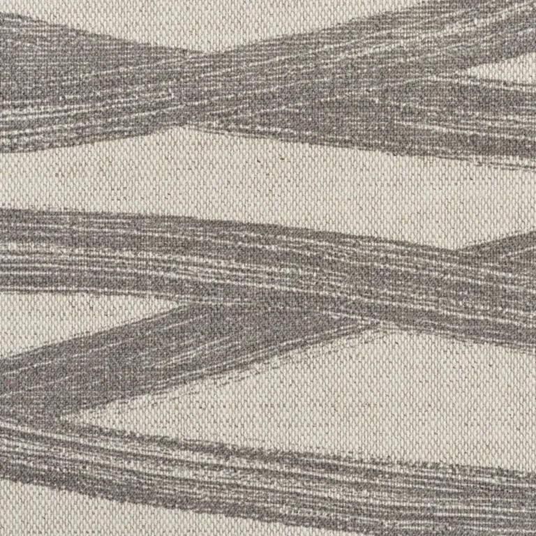 Schumacher 177340 Brushstrokes Charcoal fabric swatch