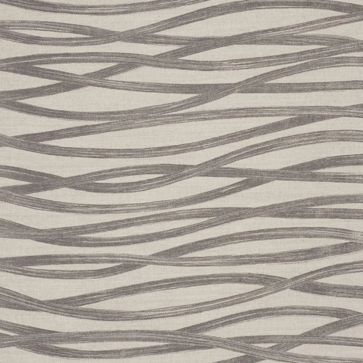 Schumacher 177340 Brushstrokes Charcoal fabric swatch