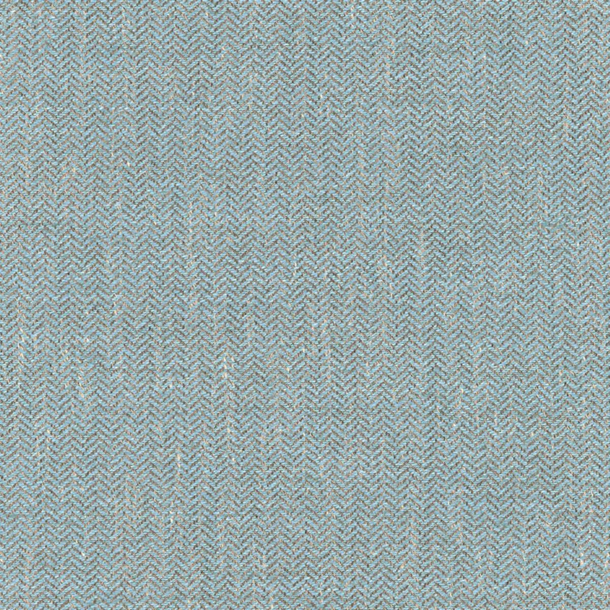 Schumacher 54921 Bryton Linen Herringbone Bluestone fabric swatch