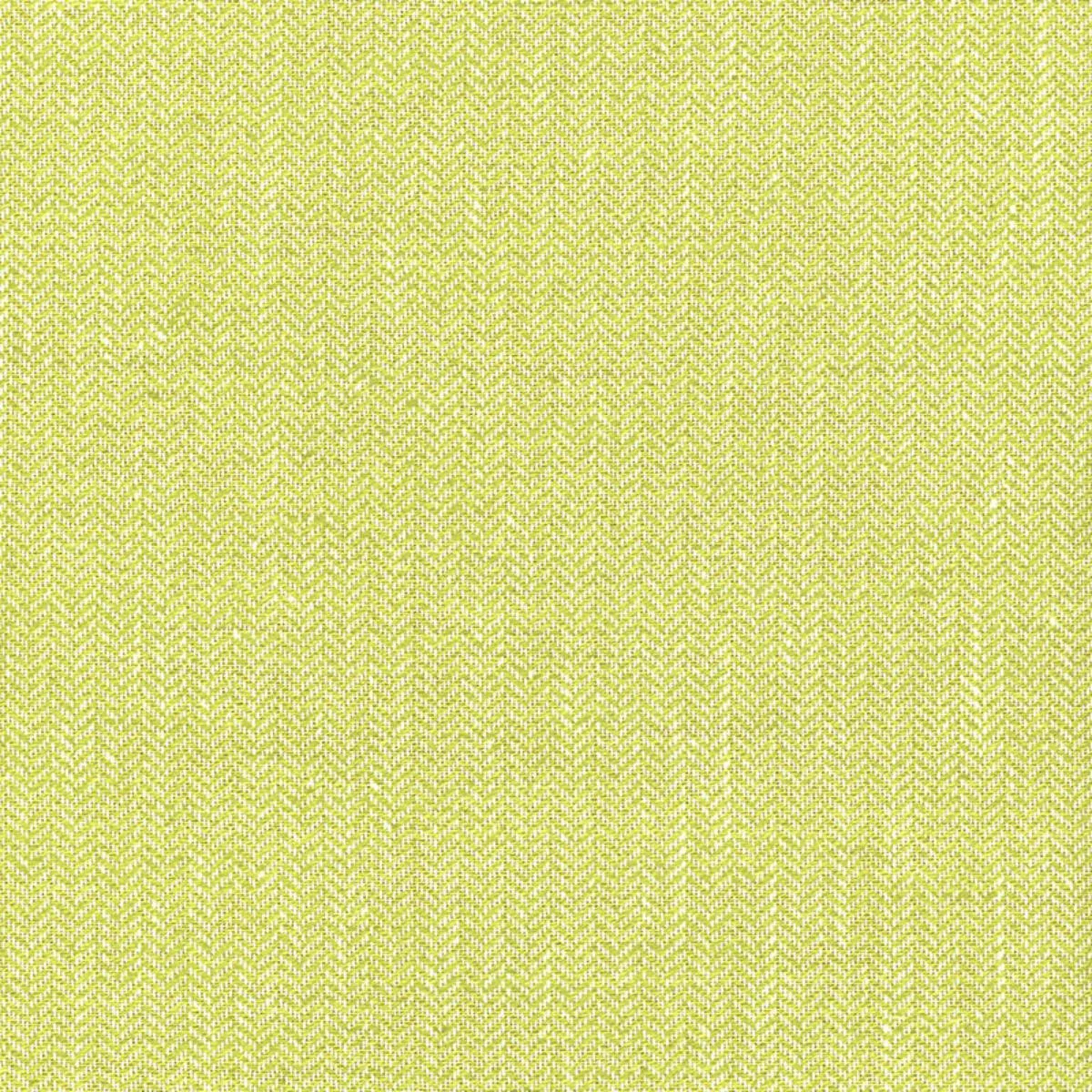 Schumacher 54926 Bryton Linen Herringbone Lime fabric swatch