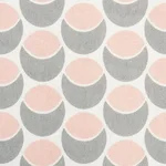 Schumacher 177152 Buds Dove & Blush fabric swatch