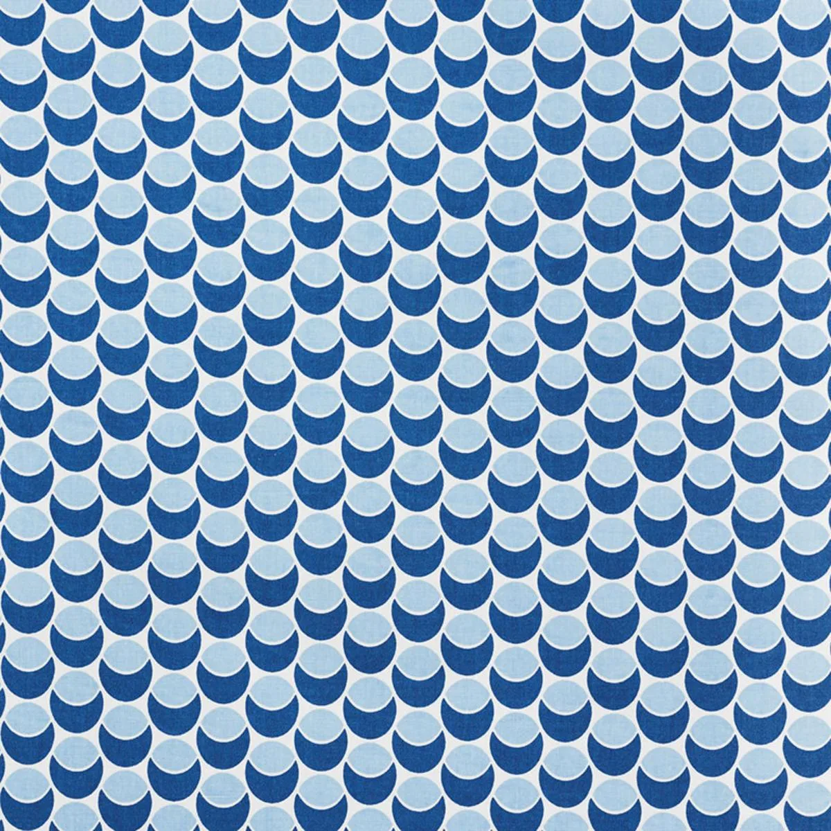 Schumacher 177150 Buds Navy & Sky fabric swatch