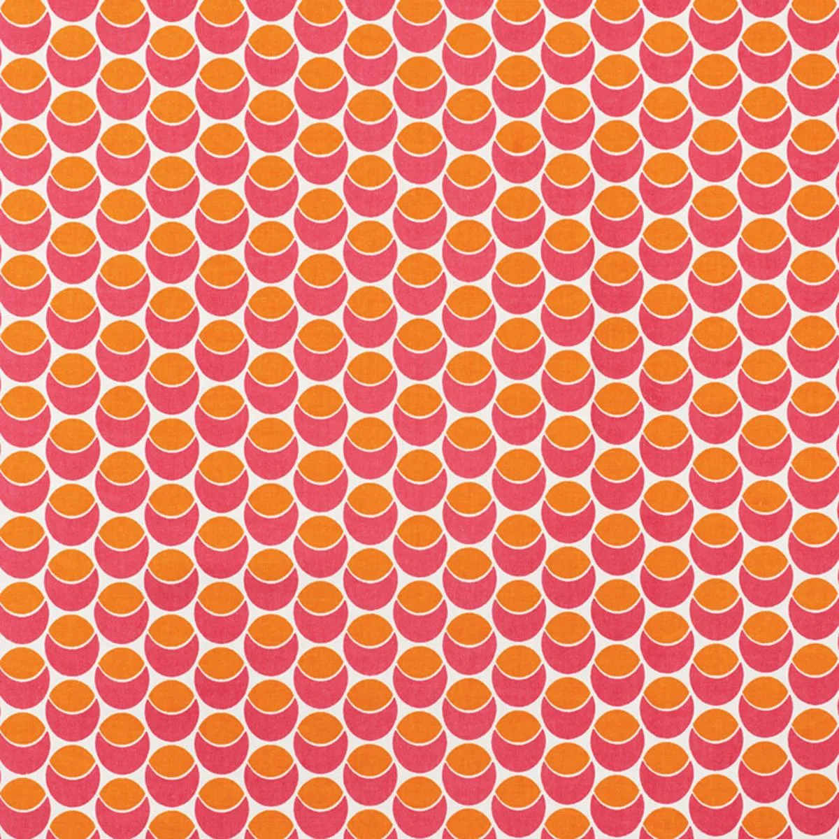 Schumacher 177153 Buds Pink & Orange fabric swatch