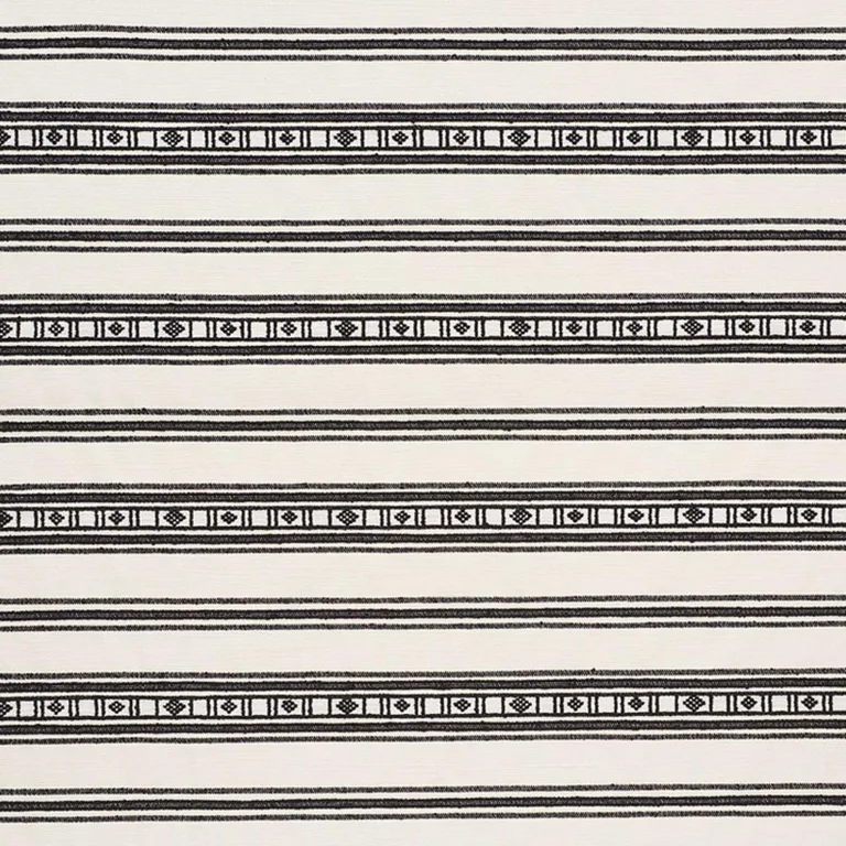 Schumacher 74481 Buena Vista Black fabric swatch