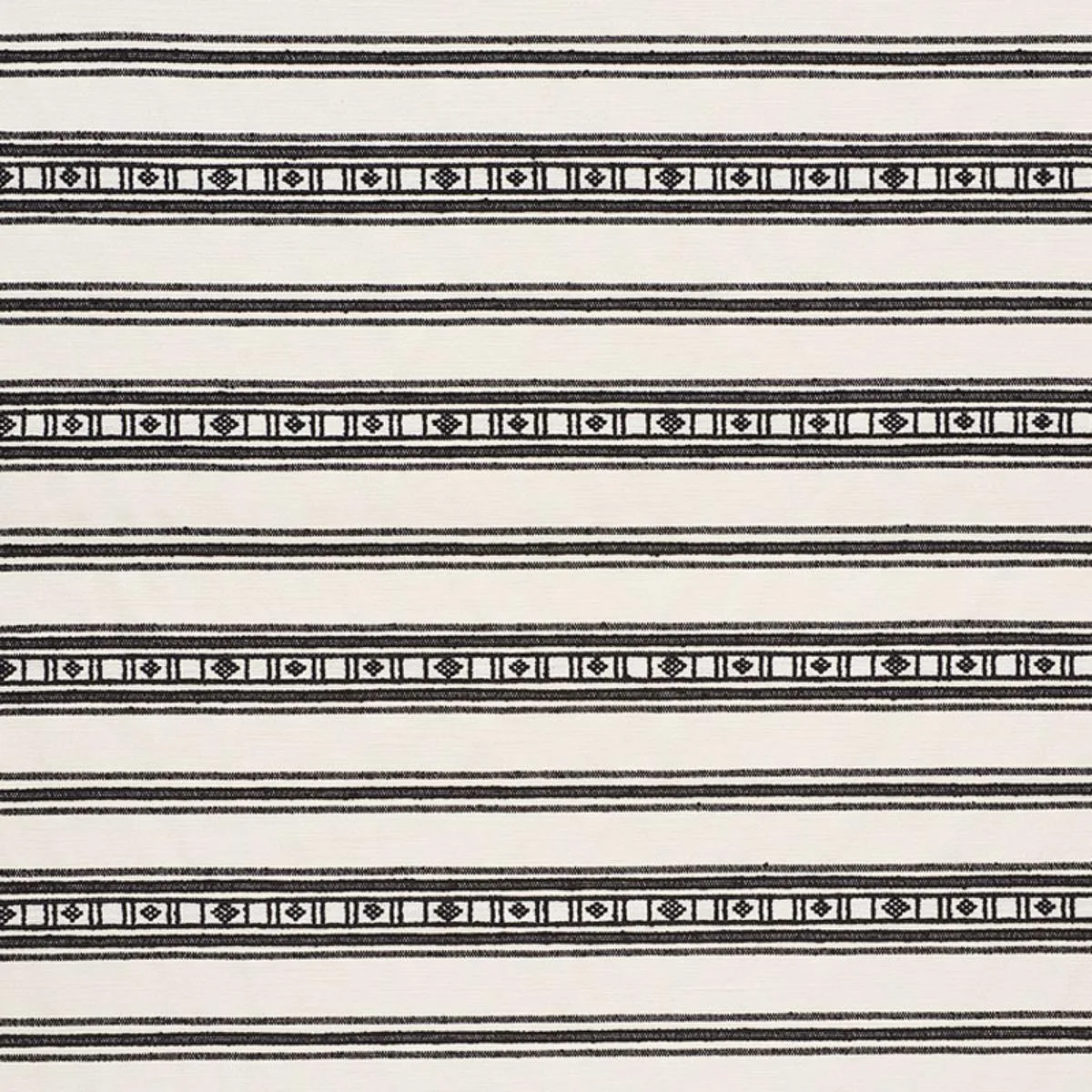 Schumacher 74481 Buena Vista Black fabric swatch