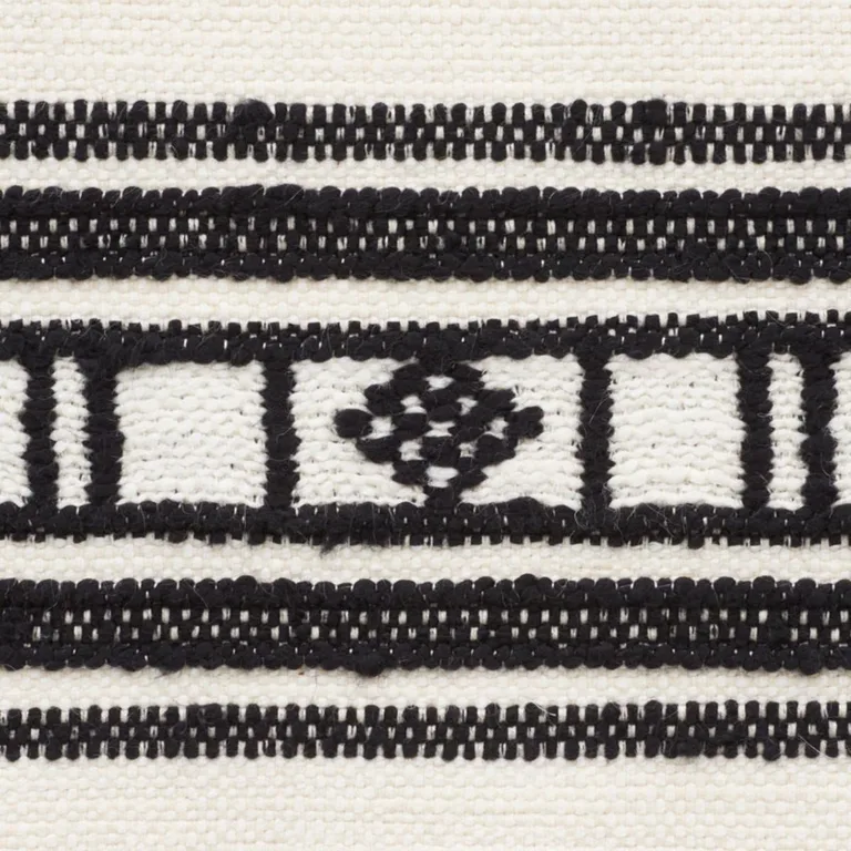 Schumacher 74481 Buena Vista Black fabric swatch