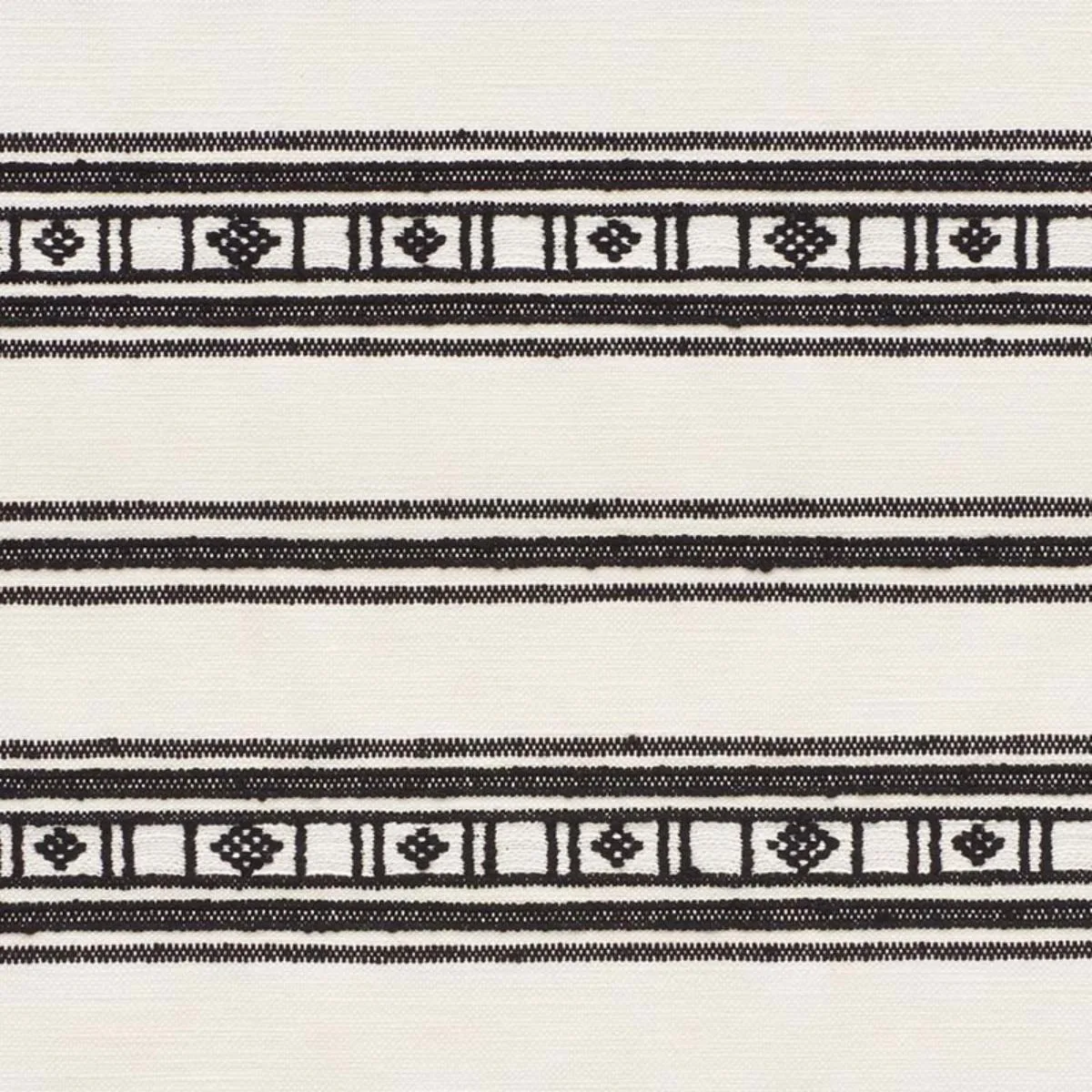 Schumacher 74481 Buena Vista Black fabric swatch