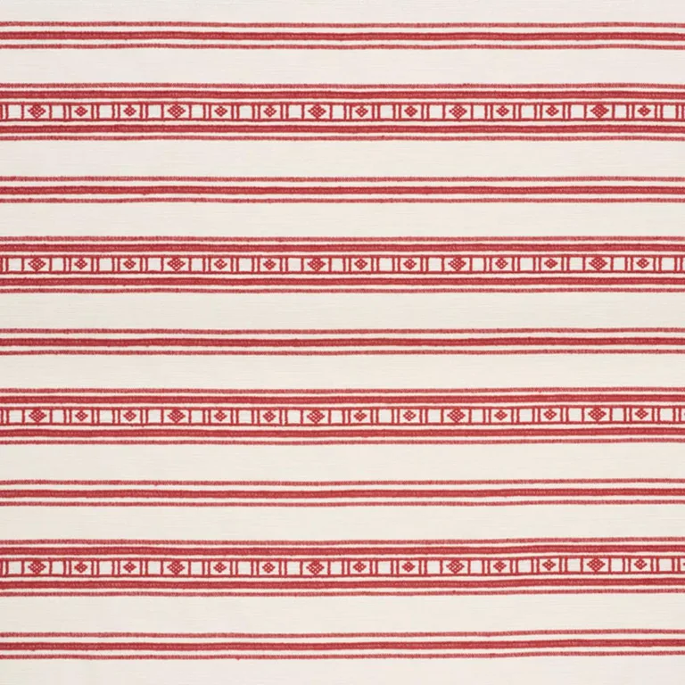 Schumacher 74480 Buena Vista Red fabric swatch