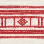 Schumacher 74480 Buena Vista Red fabric swatch