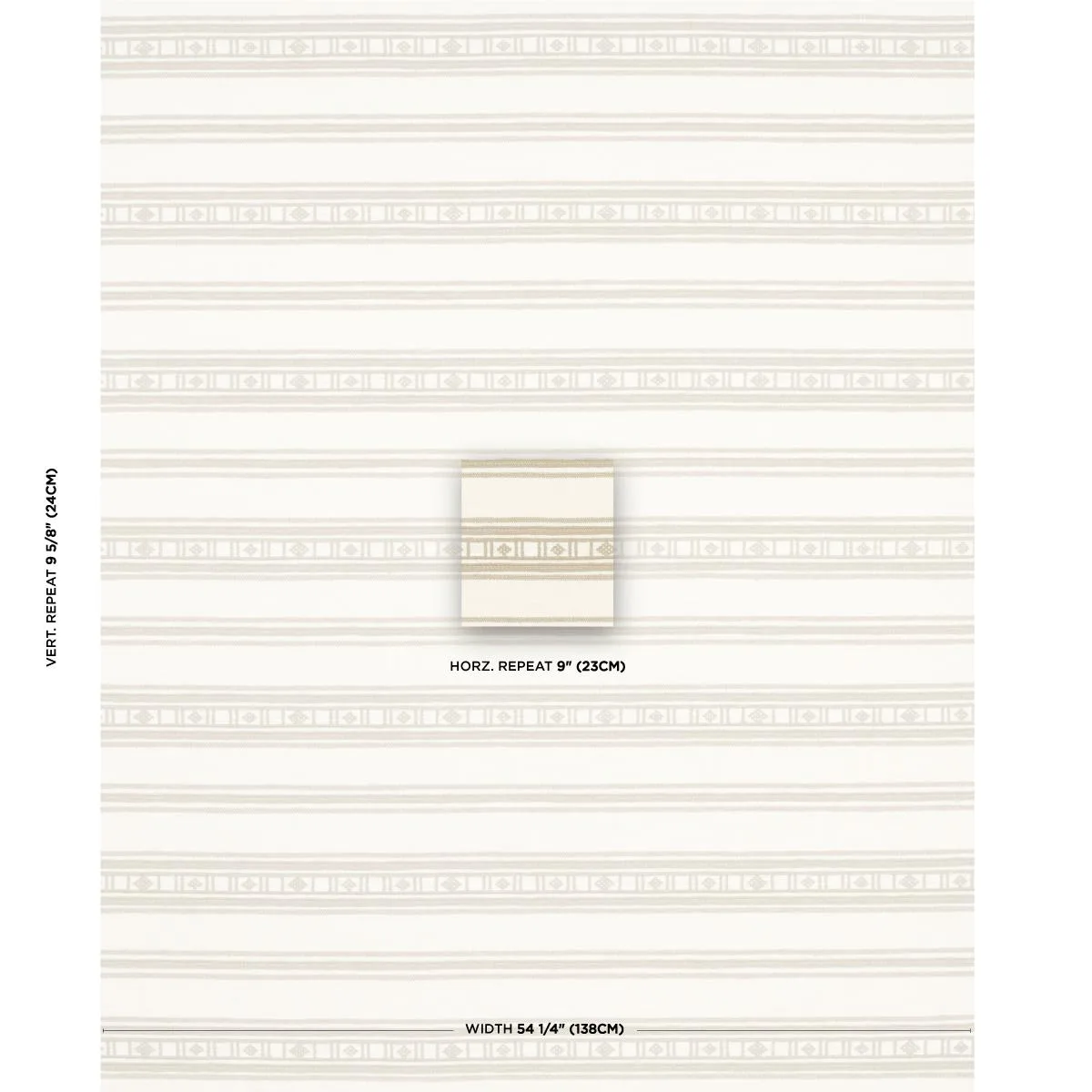 Schumacher 74484 Buena Vista Wheat fabric swatch