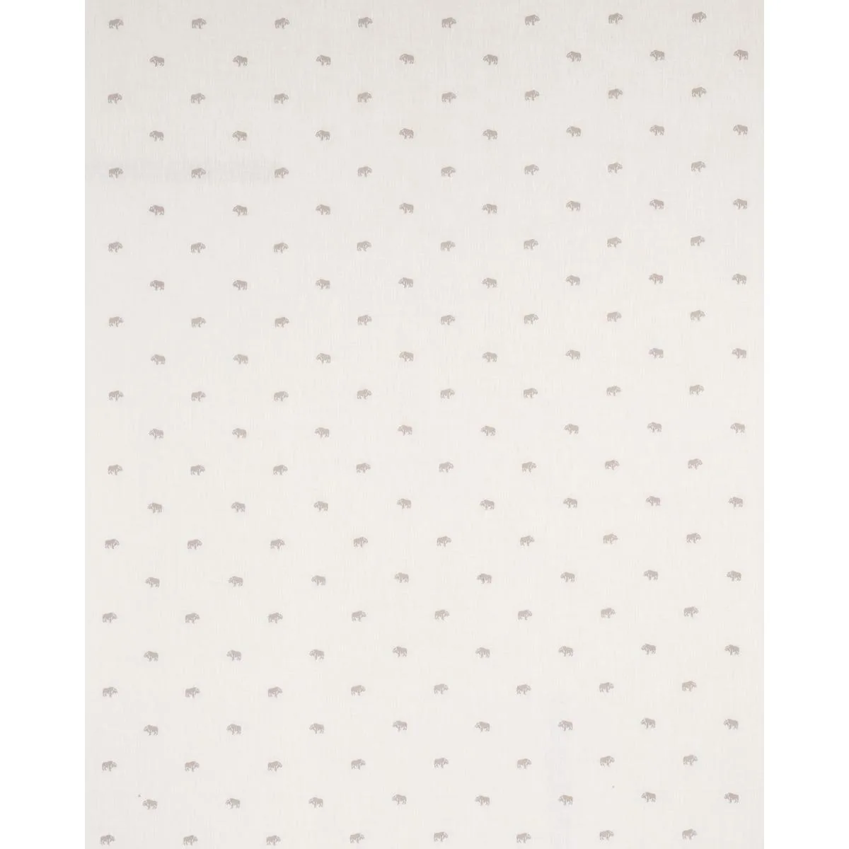 Schumacher 180451 Buffalo Embroidered Linen Ivory fabric swatch