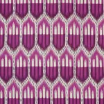 Schumacher 176082 Bukhara Ikat Fuchsia fabric swatch