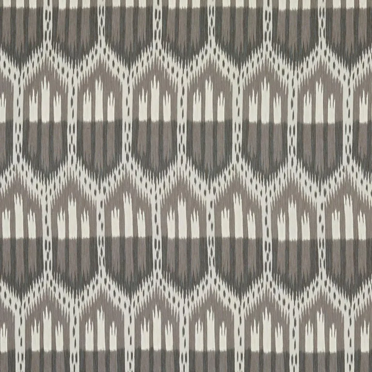 Schumacher 176080 Bukhara Ikat Linen fabric swatch