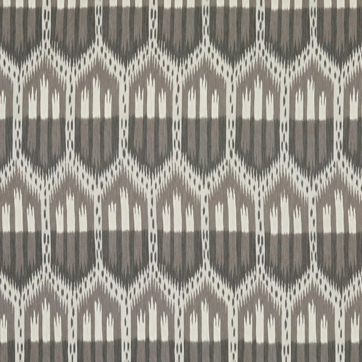 Schumacher 176080 Bukhara Ikat Linen fabric swatch