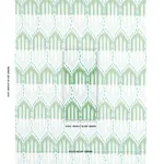 Schumacher 176086 Bukhara Ikat Mineral And Leaf fabric swatch