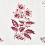 Schumacher 176830 Bunny Aubergine fabric swatch