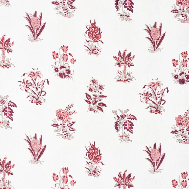 Schumacher 176830 Bunny Aubergine fabric swatch